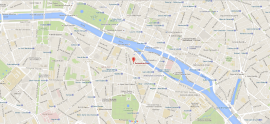 Расположение Eurocentres Paris на карте Парижа